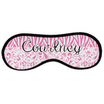 Zebra & Floral Sleeping Eye Masks - Large (Personalized)