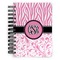 Zebra & Floral Spiral Journal Small - Front View