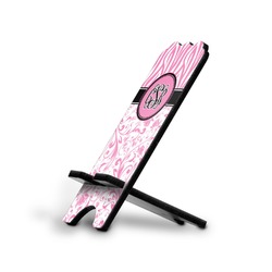 Zebra & Floral Stylized Cell Phone Stand - Large (Personalized)