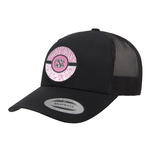 Zebra & Floral Trucker Hat - Black (Personalized)