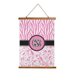 Zebra & Floral Wall Hanging Tapestry (Personalized)