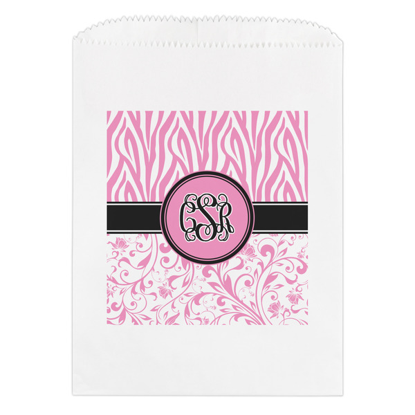 Custom Zebra & Floral Treat Bag (Personalized)