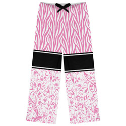 Zebra & Floral Womens Pajama Pants - 2XL