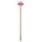 Zebra & Floral Wooden 7.5" Stir Stick - Round - Single Stick