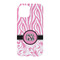 Zebra & Floral iPhone 15 Pro Case - Back