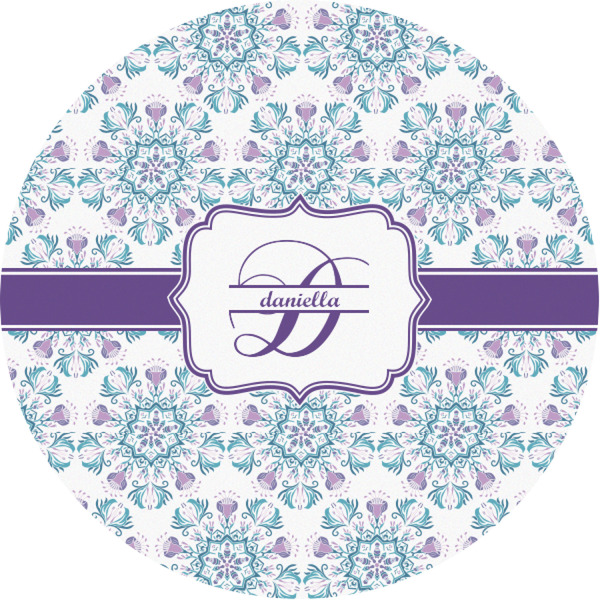 Custom Mandala Floral Multipurpose Round Labels - 1" (Personalized)