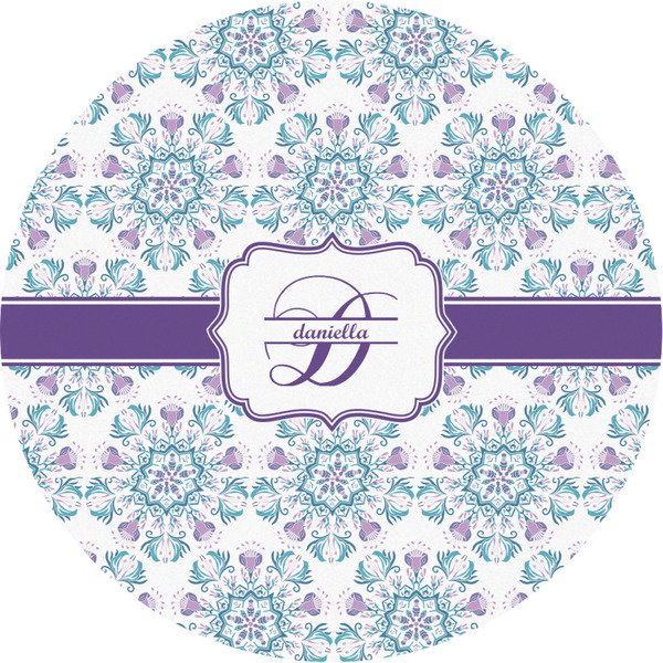 Custom Mandala Floral Multipurpose Round Labels - 3" (Personalized)