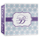 Mandala Floral 3-Ring Binder - 3 inch (Personalized)