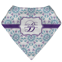 Mandala Floral Bandana Bib (Personalized)