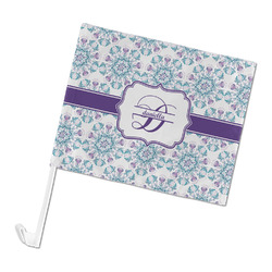 Mandala Floral Car Flag (Personalized)