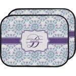 Mandala Floral Car Floor Mats (Back Seat) (Personalized)