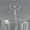 Mandala Floral Clear Plastic 7" Stir Stick - Oval - Main