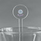 Mandala Floral Clear Plastic 7" Stir Stick - Round - Main