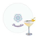 Mandala Floral Printed Drink Topper - 3.25" (Personalized)