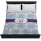 Mandala Floral Duvet Cover - Queen - On Bed - No Prop