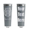 Mandala Floral Grey RTIC Everyday Tumbler - 28 oz. - Front and Back