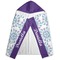 Mandala Floral Hooded Towel - Folded