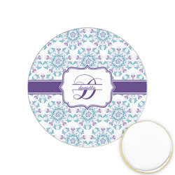 Mandala Floral Printed Cookie Topper - 1.25" (Personalized)