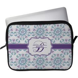 Mandala Floral Laptop Sleeve / Case - 13" (Personalized)