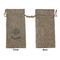 Mandala Floral Large Burlap Gift Bags - Front Approval