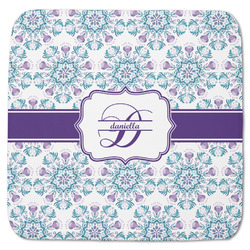 Mandala Floral Memory Foam Bath Mat - 48"x48" (Personalized)