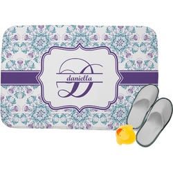 Mandala Floral Memory Foam Bath Mat (Personalized)