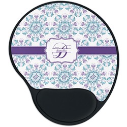 Mandala Floral Mouse Pad with Wrist Support