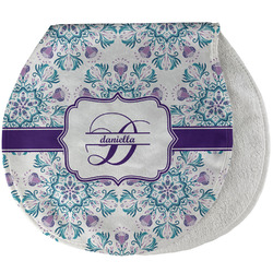 Mandala Floral Burp Pad - Velour w/ Name and Initial