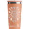 Mandala Floral Peach RTIC Everyday Tumbler - 28 oz. - Close Up