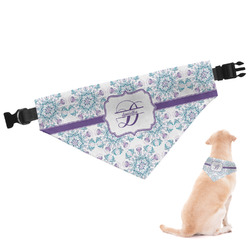 Mandala Floral Dog Bandana - Medium (Personalized)