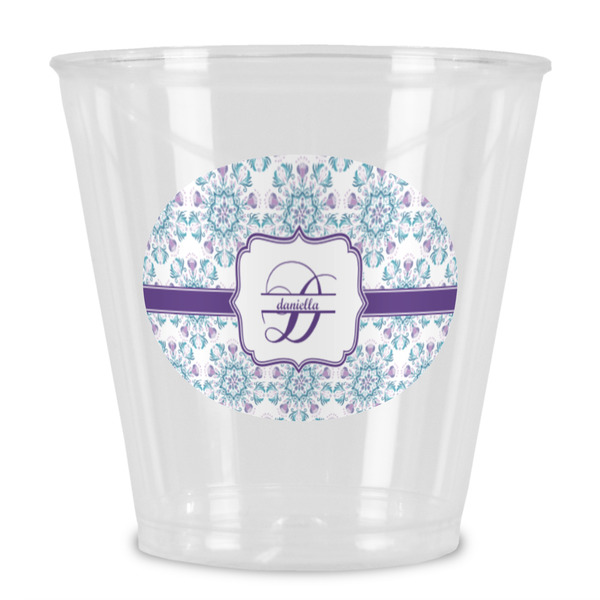 Custom Mandala Floral Plastic Shot Glass (Personalized)