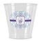 Mandala Floral Plastic Shot Glasses - Front/Main