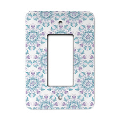 Mandala Floral Rocker Style Light Switch Cover - Single Switch