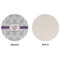 Mandala Floral Round Linen Placemats - APPROVAL (single sided)