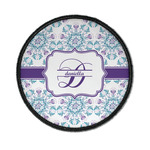 Mandala Floral Iron On Round Patch w/ Name and Initial