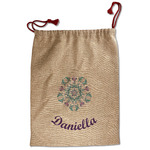 Mandala Floral Santa Sack - Front (Personalized)