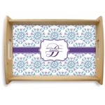 Mandala Floral Natural Wooden Tray - Small (Personalized)