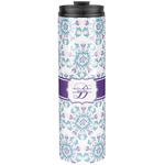 Mandala Floral Stainless Steel Skinny Tumbler - 20 oz (Personalized)