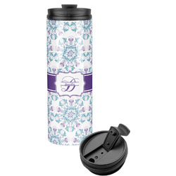 Mandala Floral Stainless Steel Skinny Tumbler (Personalized)