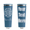 Mandala Floral Steel Blue RTIC Everyday Tumbler - 28 oz. - Front and Back