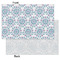 Mandala Floral Tissue Paper - Heavyweight - Small - Front & Back