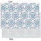 Mandala Floral Tissue Paper - Heavyweight - XL - Front & Back