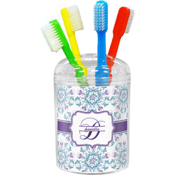 Mandala Floral Toothbrush Holder (Personalized)