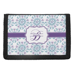 Mandala Floral Trifold Wallet (Personalized)