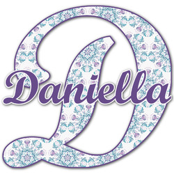 Mandala Floral Name & Initial Decal - Up to 18"x18" (Personalized)