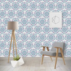 Mandala Floral Wallpaper & Surface Covering (Water Activated - Removable)