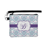 Mandala Floral Wristlet ID Case w/ Name and Initial