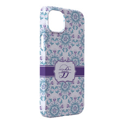 Mandala Floral iPhone Case - Plastic - iPhone 14 Plus (Personalized)