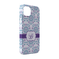 Mandala Floral iPhone Case - Plastic - iPhone 14 Pro (Personalized)
