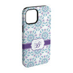 Mandala Floral iPhone Case - Rubber Lined - iPhone 15 Pro (Personalized)